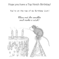Bild 5 von Spellbinders Top Notch Birthday Cling Rubber Stamp Set - House Mouse Stempelgummi