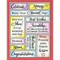 Bild 2 von Stampendous Cling Stamps Slim Boxed Celebrate - Stempelgummi Glückwünsche