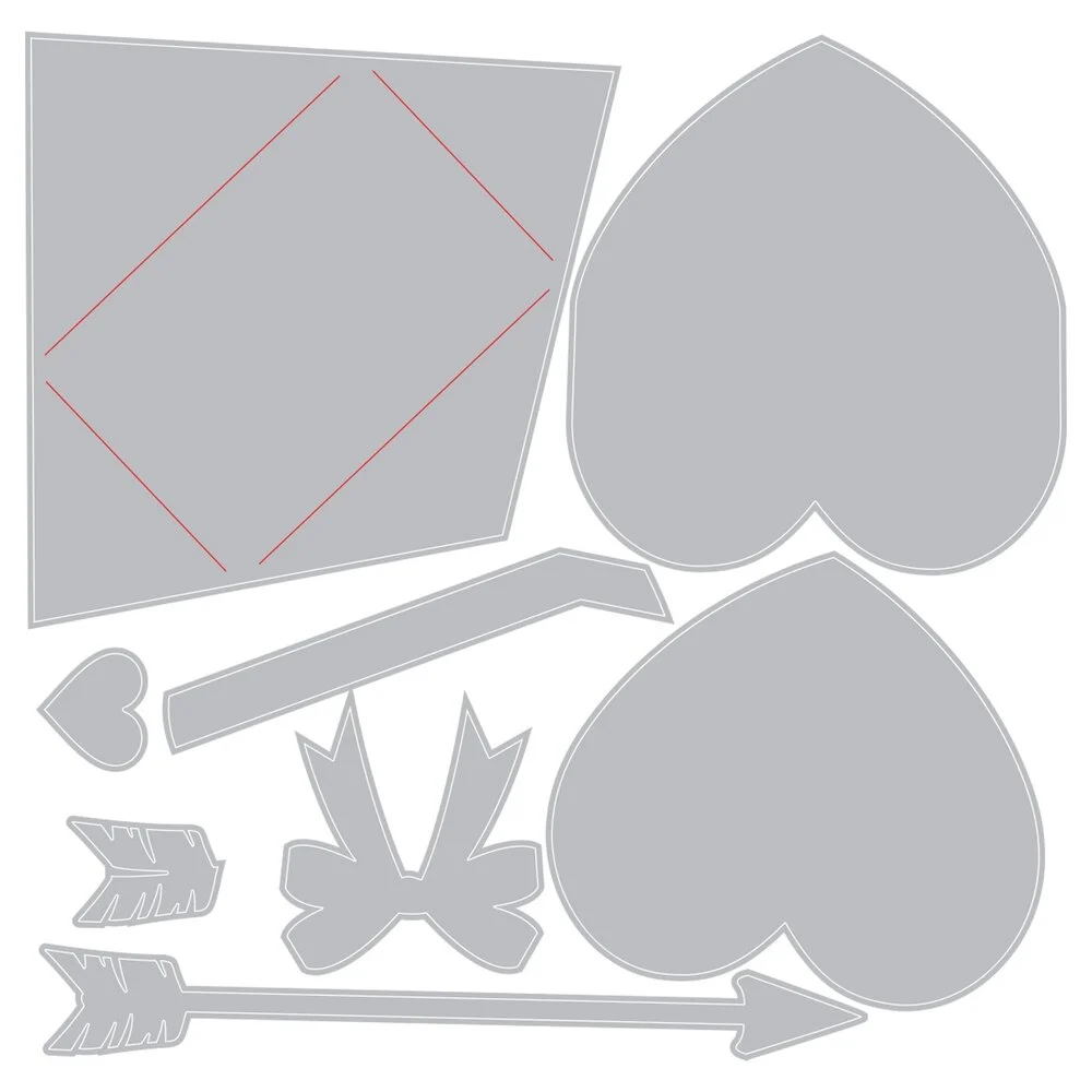 Bild 2 von 2D TF Embossing Folder Thinlit Set Vault Side Order Love Notes by Tim Holtz