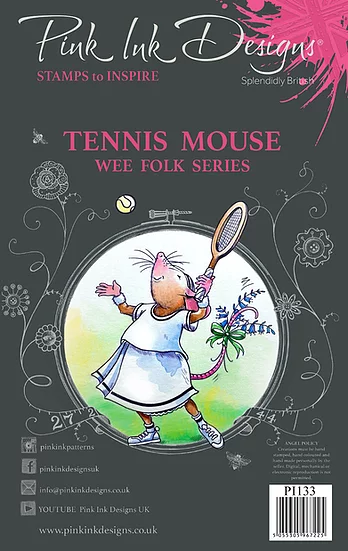 Pink Ink Designs - Stempel Tennis Mouse (Tennis Maus)