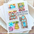 Bild 5 von Waffle Flower Postage Collage Gingerbread Stencil - Briefmarken-Schablone Lebkuchenmännchen