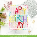Bild 3 von Lawn Fawn Cuts  - Stanzschablone - giant outlined happy birthday: portrait