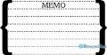StempelBar Stempelgummi Memo