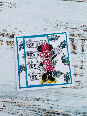 Bild 4 von Disney Mickey and Friends A6 Crystal Art Stamp - Minnie Mouse - Clear Stamps
