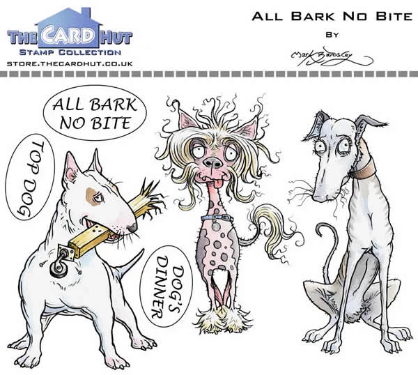 The Card Hut Clear Stamps - All Bark No Bite - Stamp Set