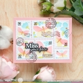 Bild 4 von Waffle Flower  Postage Collage Spring Breeze Stencil - Stencil-Set