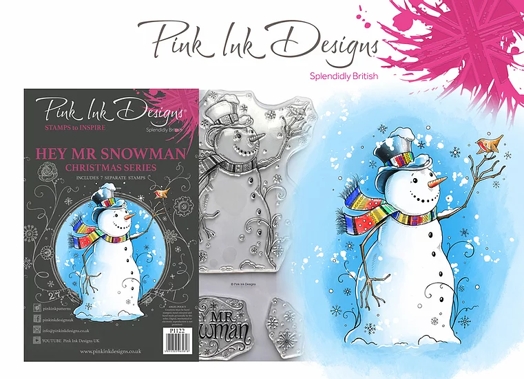 Pink Ink Designs - Stempel  Hey Mr Snowman - Schneemann