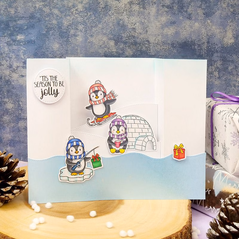 Bild 3 von For the love of...Stamps by Hunkydory - Clear Stamps Playful Penguins