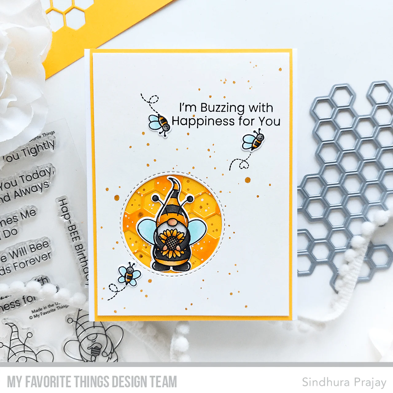 Bild 6 von My Favorite Things - Clear Stamps Buzzing with Happiness - Gnome Biene