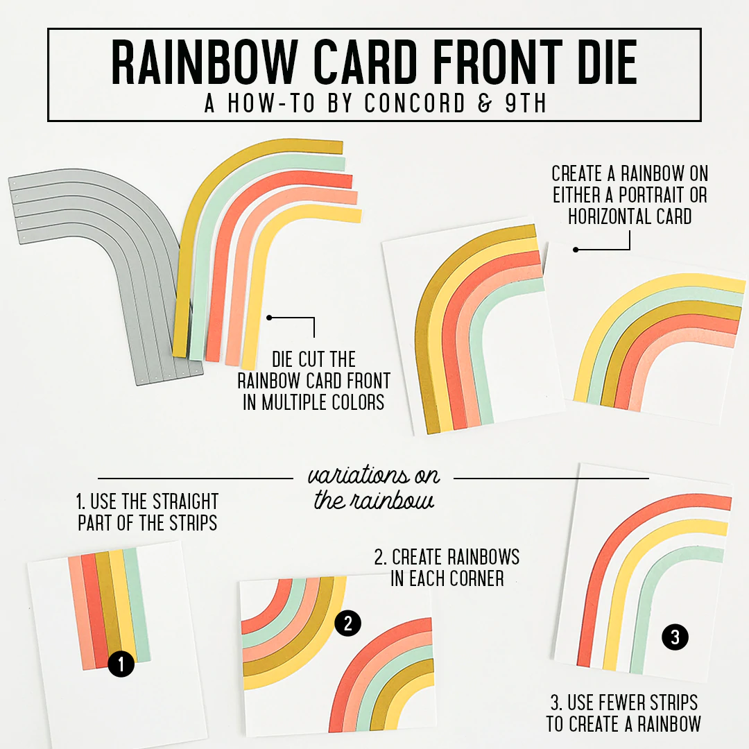 Bild 2 von Concord & 9th - Rainbow Card Front - Stanze