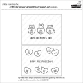 Bild 5 von Lawn Fawn Clear Stamps - critter conversation hearts add-on