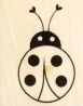 Gummistempel Button Ladybug