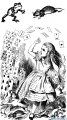 StempelBar Stempelgummi Alice im Wunderland Alice und die Karten