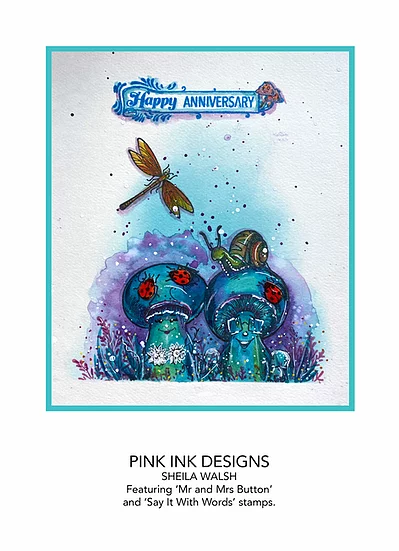 Bild 9 von Pink Ink Designs - Stempel  Mr & Mrs Button - Pilz