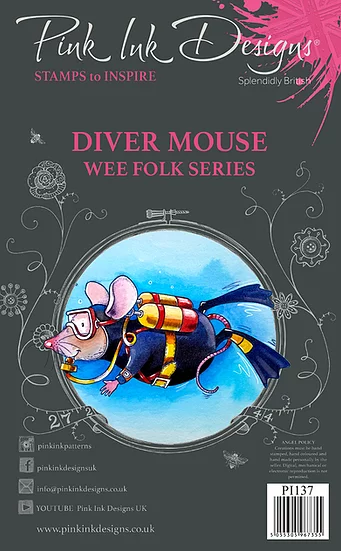 Pink Ink Designs - Stempel Diver Mouse (Taucher Maus)