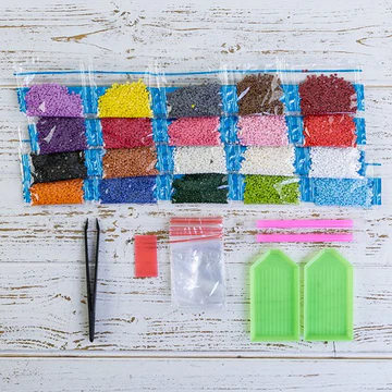 Bild 2 von Craft Buddy Crystal Art Refill Pack of Crystals - 20 assorted packs + Tools - Starterset 