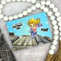 Bild 3 von Whimsy Stamps Die Stanze  - It's Birthday Girl Outline Dies