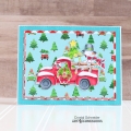 Bild 2 von Art Impressions Clear Stamps with dies Christmas Truck Set - Stempelset inkl. Stanzen