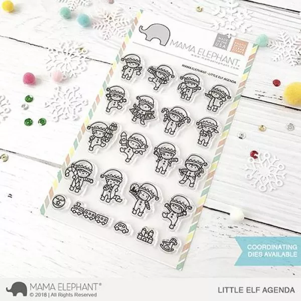Mama Elephant - Clear Stamps LITTLE ELF AGENDA