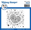 Bild 1 von Whimsy Stamps Stencil - Speckled Heart - Herz