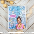Bild 5 von Whimsy Stamps Rubber Cling Stamp  - WTF?! Background  Gummistempel 