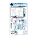 Bild 1 von Art Impressions Stamp Set - Watercolor Christmas Snowmen Set