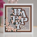 Bild 6 von Creative Expressions Big Bold Words Happy Craft Die & Stamp Set - Stanze & Stempel