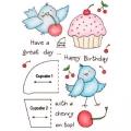 Clearstamps HoneyPOP Cupcake Birdy