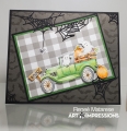 Bild 2 von Art Impressions Clear Stamps with dies Spooky Wagon Set - Stempelset inkl. Stanzen