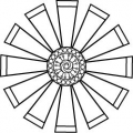 Gummistempel Square Posy X Lg.