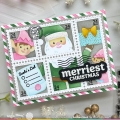 Bild 8 von Waffle Flower Postage Collage Dear Santa  Stencil - Schablone Weihnachtsmann