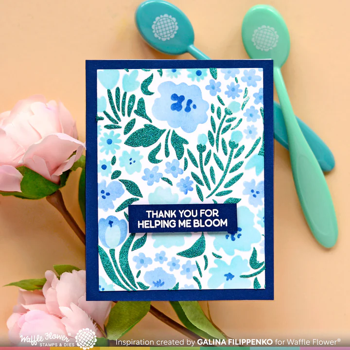 Bild 11 von Waffle Flower Wild Flowers Stencil - Schablone Blumen