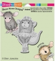 Stampendous Cling Stamps House Mouse Ballerina Baby - Gummistempel