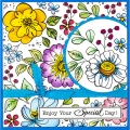 Bild 8 von Stampendous Cling Stamps Slim Boxed Celebrate - Stempelgummi Glückwünsche