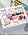 Bild 14 von Waffle Flower  Postage Collage Peony Stencil - Stencil-Set