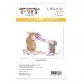Spellbinders Party Time! Cling Rubber Stamp Set - House Mouse Stempelgummi