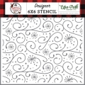 Echo Park Stencil - Snowy Flourish