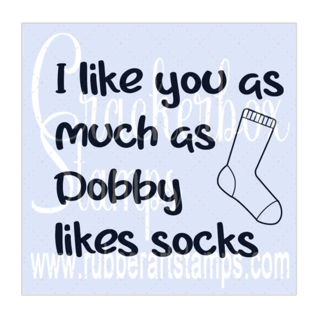 Bild 1 von Crackerbox & Suzy Stamps Cling - Gummistempel Dobby Likes Socks