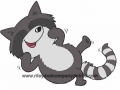 Riley and Company Gummistempel - GIGGLING RACCOON