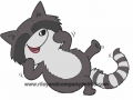 Bild 1 von Riley and Company Gummistempel - GIGGLING RACCOON