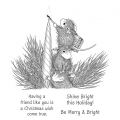 Bild 3 von Spellbinders  Holiday Glow  Cling Rubber Stamp Set - House Mouse Stempelgummi