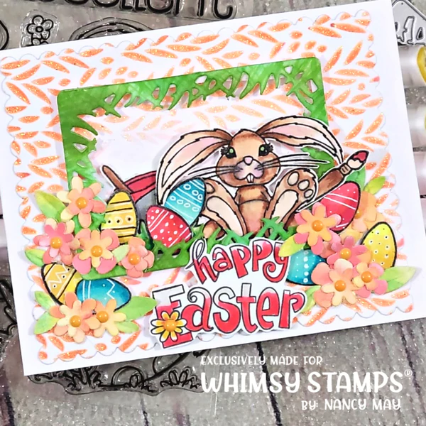 Bild 3 von Whimsy Stamps Clear Stamps - Hoppy Floppy Bunnies - Ostern Hase