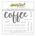Honey Bee Stamps Clearstamp  - Coffee - Kaffee