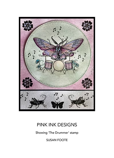 Bild 8 von Pink Ink Designs - Stempel The Drummer - Schlagzeuger
