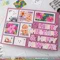 Bild 12 von Waffle Flower Postage Collage Gingerbread Stencil - Briefmarken-Schablone Lebkuchenmännchen