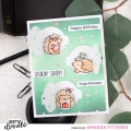 Bild 2 von Heffy Doodle Clear Stamps Set - Quill You Be Mine - Stempel Igel