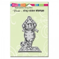 Bild 1 von Stampendous Cling Stamps Yoga Cat - Stempelgummi Yoga Katze
