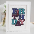 Bild 4 von Creative Expressions Big Bold Words Birthday Craft Die & Stamp Set - Stanze & Stempel