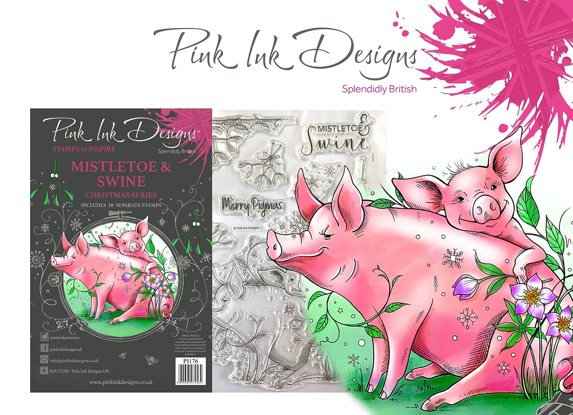 Bild 1 von Pink Ink Designs - Stempel Mistletoe & Swine - Mistletoe & Swine - Schweine