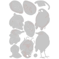 Bild 2 von Sizzix Thinlits Die by Tim Holtz - Stanzschablone - Bird & Egg Colorize, Vogel
